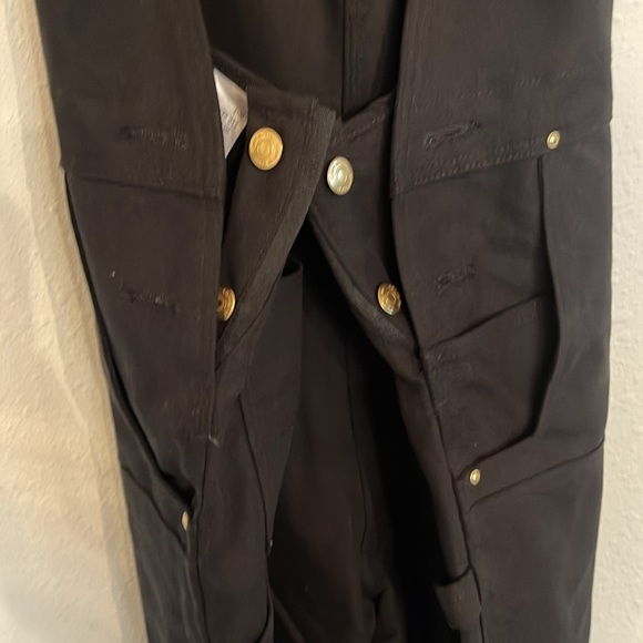 CARHAART RELAXED FIT DUCK BIB OVERALL 46 x 34 nwt black - Picture 12 of 13